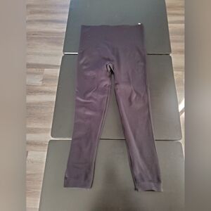 Spanx Leggings Woman Black Casual Shapewear Thick Control Top, Size Medium